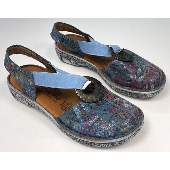 SPRING STEP Womens SIZE 36 (US 5.5-6) Swirlet Blum Blue Comfort SHOES 16833-2011 - Picture 1 of 8